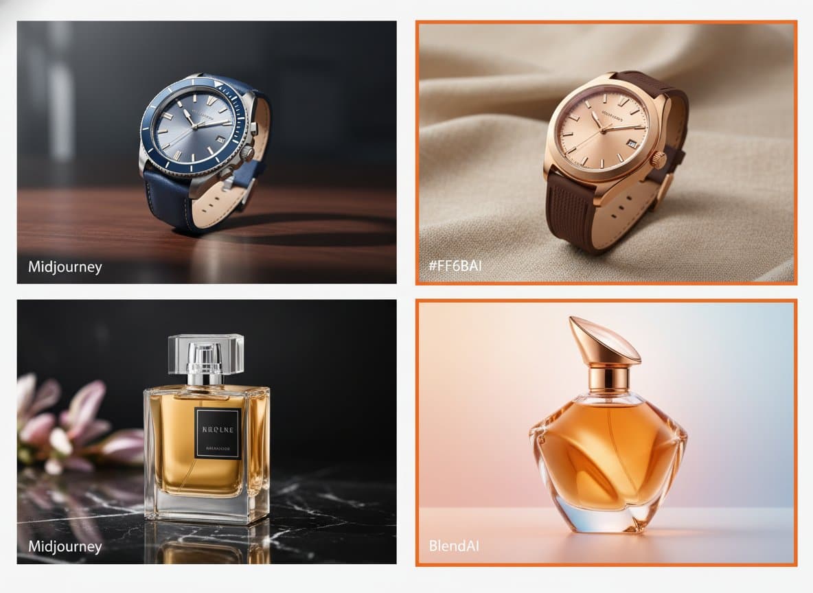 Midjourney Vs Blendai Visuels Produits - Exemples