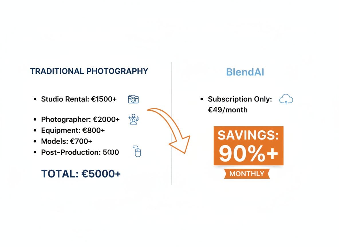 Alternatives Shooting Photo Traditionnel - Cout Comparison