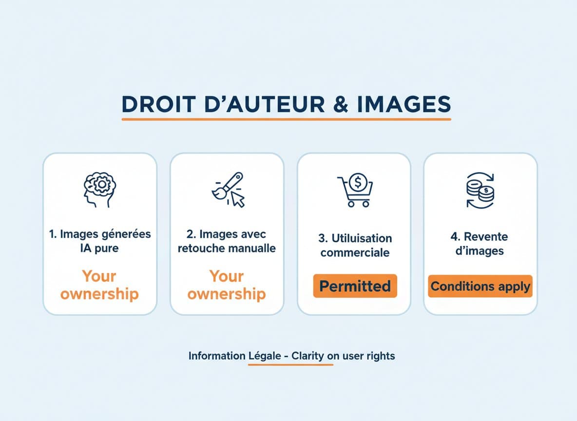 Droits Auteur Ia Generative Guide Legal 2025 - Infographie Droits