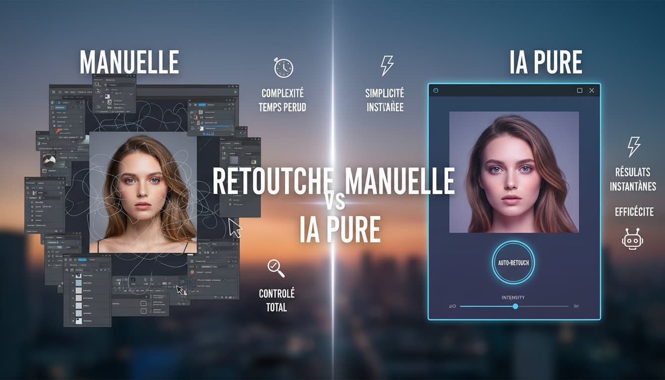 Retouche Manuelle Vs Ia Pure Visuels Produits - Hero