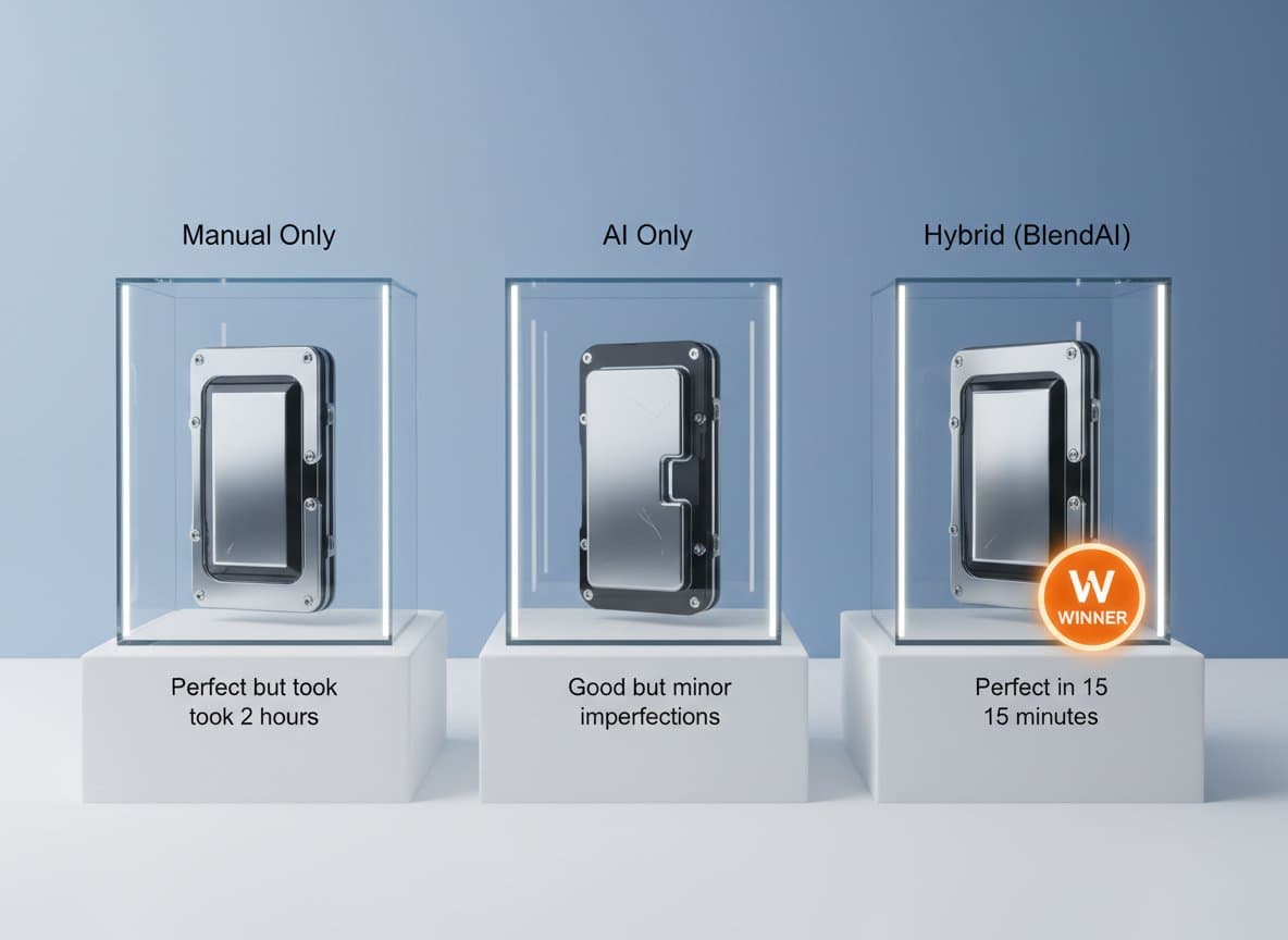 Retouche Manuelle Vs Ia Pure Visuels Produits - Resultats