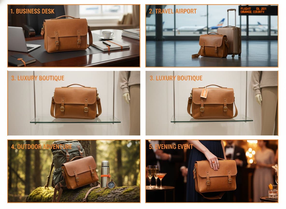 Shooting Maroquinerie Ia Packshot Lifestyle 2025 - Exemples 5 Contextes